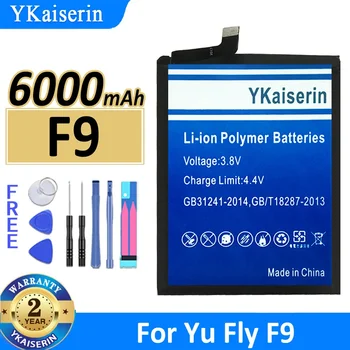 YKaiserin Сменный Аккумулятор F 9 6000 мАч Для Yu Fly F9 TY001 /JKCW Bateria + Бесплатные Инструменты