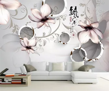 beibehang Пользовательские портретные обои papel de parede 3D фреска аромат ручной росписи модный цветочный фон обои фрески