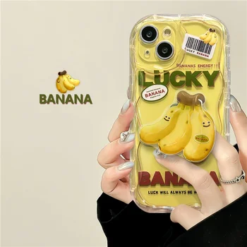 Банановый Чехол Для Телефона iPhone 14 Pro Max 15 11 12 13 Mini XR 6s 6 8 7 Plus X XS SE 2020 2022 Мягкий Силиконовый Чехол