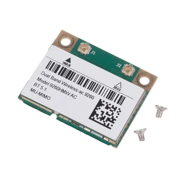 Беспроводная сетевая карта 9260AC 9260HMW 1730 Мбит/с WiFi Bluetooth-совместимая 5,0 Беспроводная карта 2,4 ГГц/5,0 ГГц Mini PCIE Wifi Card