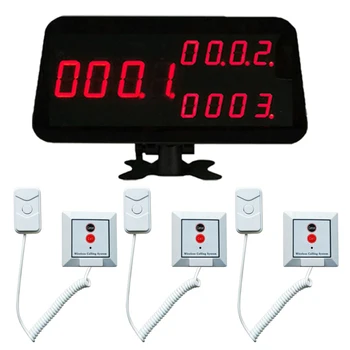 Беспроводная система экстренного вызова пациента 433,92 МГц, кнопка с ручкой-приемником номера для дома престарелых, больницы