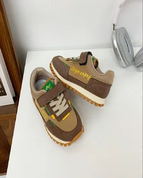 Детская обувь Forrest Gump, осенняя новинка 2023 года, Корейская обувь для мальчиков, простая повседневная обувь для девочек, спортивная обувь
