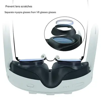 Для Quest3 Устойчивая к царапинам оправа для линз, устойчивая к царапинам интегрированная оправа для VR-очков Meta Quest 3 Прямая поставка