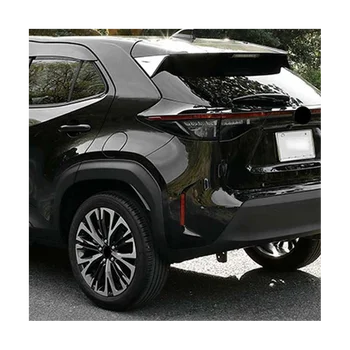 Для автомобиля Toyota Yaris Cross 2020 2021 Хром ABS Внешняя сторона заднего стекла Спойлер Треугольная отделка крышки