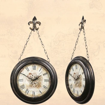 Европейские Ретро Настенные Часы Креативная Гостиная Антикварные Эстетические Уникальные Настенные Часы Оригинальный Новый Дизайн Reloj De Pared Home Decor