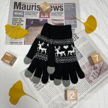 Зимние перчатки Мужские Женские Перчатки с полными пальцами Мужские Сенсорные Спортивные перчатки на открытом воздухе Теплые Термальные Флисовые Лыжные перчатки