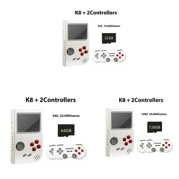 Игровая приставка K8 с выходом 3D PSP 4K HD Система с открытым исходным кодом Двойной контроллер Игровая приставка с быстрым охлаждением 2.4G Прочная