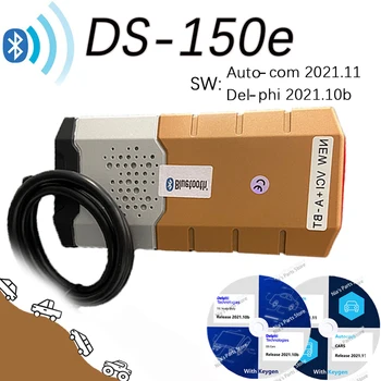 Инструменты для проверки Bluetooth DS-150E Car Truck Autocoms 2021.11 Delphis 2021.10b Тюнинг ремонтного оборудования obd2 сканер automotriz