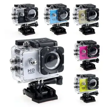 Камера Пластиковая 30-метровая водонепроницаемая Спортивная мини-видеокамера для дайвинга с разрешением 1080P, Велосипедный шлем, Автомобильная камера, Видеорегистратор на открытом воздухе