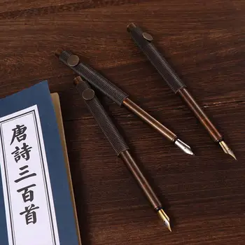 Канцелярские принадлежности для бизнеса Kawaii Роскошная металлическая EF/F /изогнутая латунная авторучка Авторучка с чернилами Ручка для письма
