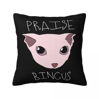 Квадратные наволочки Praise Bingus, чехол для диванной подушки с котом Сфинксом, классная наволочка 40 *40