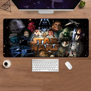 Коврик для мыши Stars Wars Коврик для мыши для геймеров HD Печать Удобный коврик для компьютерной мыши Офисная резиновая накладка для клавиатуры