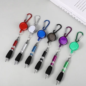 Кольцо с пряжкой, шнурок для канцелярских принадлежностей, выдвижная цепочка для ключей, шариковая ручка, нейтральная ручка, легко вытягивающаяся ручка с пряжкой, инструменты для письма
