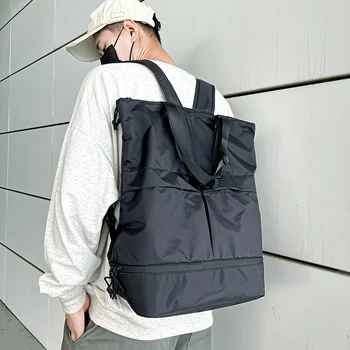 Корейская версия сумки для женщин и мужчин, новая элегантная сумка через плечо, повседневные универсальные рюкзаки большой емкости, сумка 2024 г.