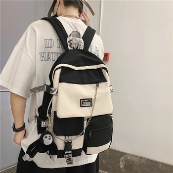 Корейский школьный женский студенческий рюкзак большой емкости, модный рюкзак для мальчиков, сумка для компьютера, женский школьный рюкзак, школьные сумки
