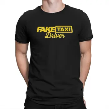 Креативная футболка Fake Taxi для мужчин, футболка из чистого хлопка с круглым вырезом для водителя, Персонализированные подарки на день рождения, уличная одежда