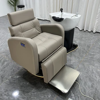 Кресла для бритья Парикмахерские Кресла для косметолога Кресло для салона красоты Шампунь Спа Мебель Fryzjerskie Spa Мебель CY50XT