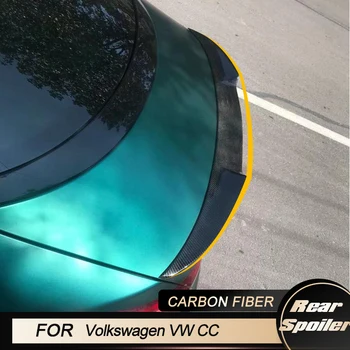 Крыло заднего багажника автомобиля для Volkswagen VW CC Седан 4-дверный 2013-2018 Гоночный задний багажник Багажник Губа крыла спойлер из углеродного волокна