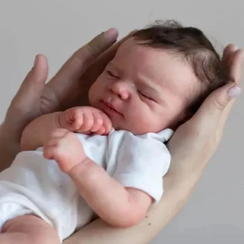 Кукла Реборн 45СМ Паскаль Новорожденный спящий ребенок 3D-роспись кожи с множеством деталей вен куклы реборн Игрушки куклы Реборн Бебе