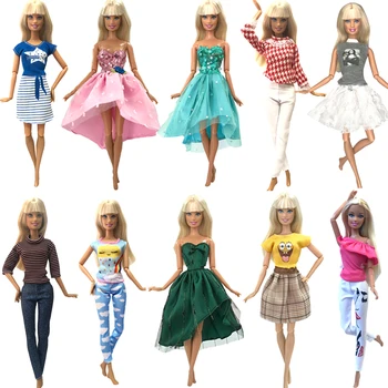 Кукольное платье NK One Pcs Модная одежда ручной работы для куклы Барби Аксессуары Детские игрушки Лучший подарок для девочки G10 JJ
