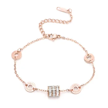 Модный поясной браслет для маленького человечка Корейское издание Простая Титановая сталь Модные Женские розовые украшения для рук