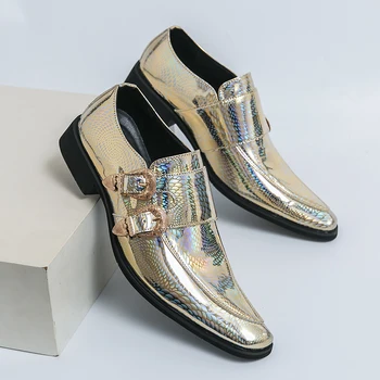 Мужская модная деловая модельная обувь, официальная обувь без застежки, мужская Мягкая Удобная обувь, Высококачественная кожаная обувь для мужчин, Лоферы