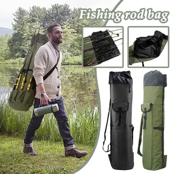 Мужской рюкзак для рыбалки, Многофункциональная сумка для хранения удочек, водонепроницаемая складная сумка для рыбной ловли, сумка для ручной переноски, рыболовная сумка
