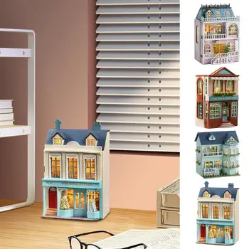 Набор для изготовления мини-домика, открывающийся крошечный домик, набор мебели для кукольного домика своими руками, подарки для друзей семьи