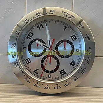 Недорогие металлические настенные часы со светящимся рисунком на стене