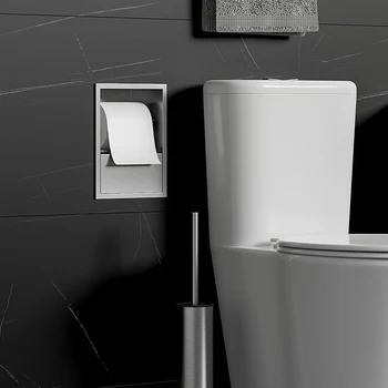 Ниша для ванной комнаты Встроенный стеллаж для хранения из нержавеющей стали, ниша для унитаза, держатель для салфеток в ванной, шкаф для одежды