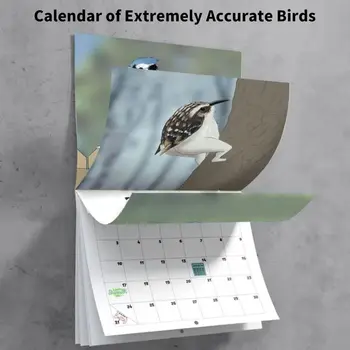 Новогодние подарки Чрезвычайно точные птицы Настенный календарь Бумажный настенный календарь Календарь на 2024 год Планирование времени Долгосрочное планирование