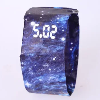 Новые модные креативные бумажные светодиодные цифровые часы, мужские часы, водонепроницаемые электронные часы, мужские цифровые часы reloj hombre 2020