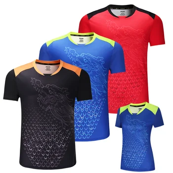 Новые мужские рубашки для настольного тенниса CHINA Dragon, рубашки для пинг-понга, Китайские майки для настольного тенниса, спортивные рубашки для настольного тенниса