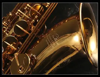 Новый высококачественный Тенор-саксофон Rollinsax Q3 Си-бемоль С Золотым лаком, Концертные инструменты, Саксофон