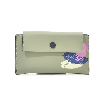 Новый женский Длинный кошелек С Чехлом, Однотонный Кошелек Из Мягкой Кожи с Несколькими картами, Многофункциональная Женская сумка