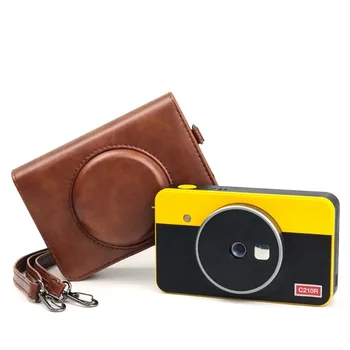 Новый чехол для камеры C210R для аксессуаров для фотопринтеров Kodak Mini Shot 2 в стиле ретро с кожаной сумкой на плечевом ремне