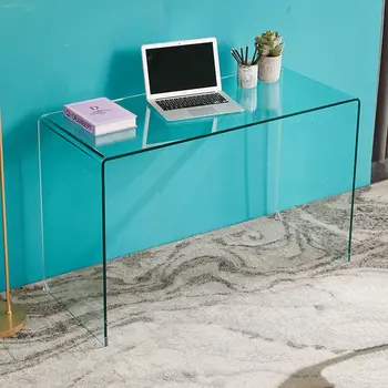 Офисный стол, простой современный стеклянный столик для макияжа, минималистичный комод знаменитостей из сетки, маленький японский домашний компьютерный стол