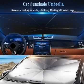Переднее стекло автомобиля, солнцезащитный козырек на лобовое стекло, чехол для Jeep Commander, автоматический складной козырек, Аксессуары для защиты зонта