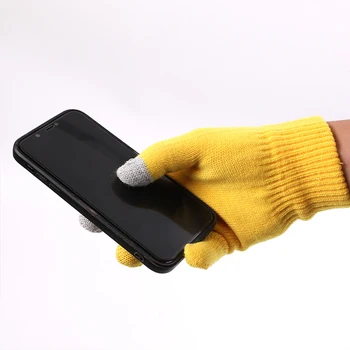 Перчатки с Bluetooth, позволяющие отвечать на телефонные звонки, перчатки с аудиогарнитурой, двухдиапазонная музыка, теплые перчатки с сенсорным экраном, теплые вязаные