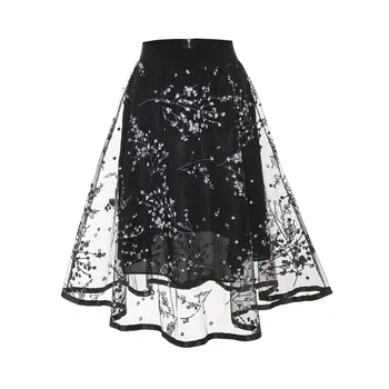 Плиссированная юбка с вышивкой Идеально подходит для вечерних платьев, праздничной одежды и одежды для ночных клубов