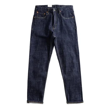 Потертые синие джинсы свободного покроя в винтажном стиле для мужчин