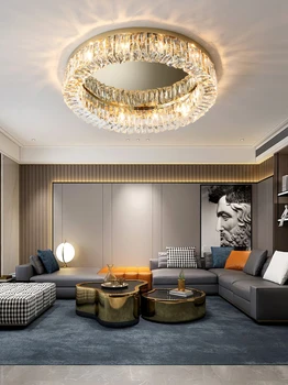 Простой и современный хрустальный потолочный светильник лампа для гостиной 2022 новый свет роскошные светильники для спальни главная спальня светодиодные скандинавские лампы