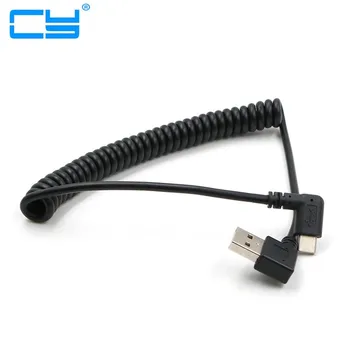Разъем USB 3.1 Type-C со стороной 90 градусов на левом локте мужчины кабель для зарядки данных можно вставлять вперед и назад