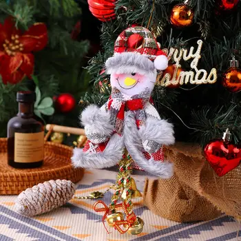 Рождественская кукла, подвеска, Праздничный декор для Рождественской елки, кукольные украшения тонкой работы для домашней вечеринки, гирлянда, кукла в форме лося