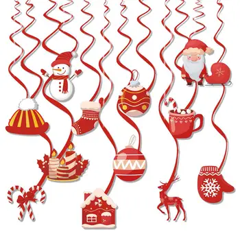 Рождественский кулон в форме конфеты, изысканное мастерство, эффектный прочный рождественский кулон в виде спирали из конфет для веселых