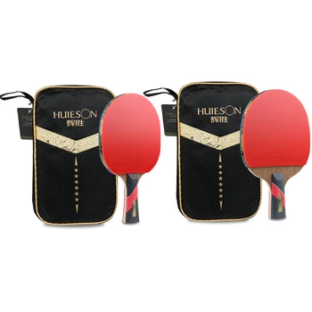 Сверхмощная ракетка для пинг-понга Huieson, 6-звездочная ракетка для настольного тенниса С липкими прыщами