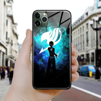 Серый арт Fairy Tail Аниме Стеклянный Мягкий Силиконовый Чехол Для Телефона Cover Shell для iPhone SE 6s 7 8 Plus X XR XS 11 12 13 Mini Pro Max