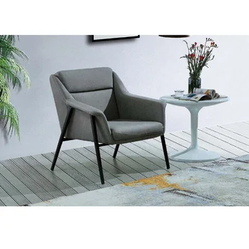 Современная мебель для гостиной из массива дерева, тканевое кресло для отдыха в помещении