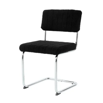 Современный простой легкий роскошный обеденный стул, черный стул, стул для семейной спальни, туалетный стул со спинкой, студенческий стол, стул на металлических ножках (sil)