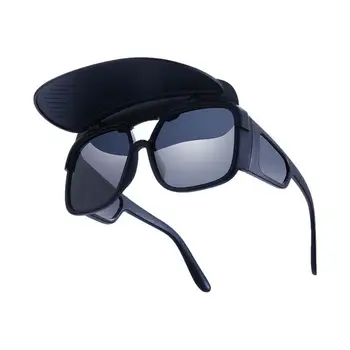 Солнцезащитные очки Велосипедные солнцезащитные очки для защиты от солнца Забавные Водонепроницаемые Велосипедные очки Съемный солнцезащитный козырек для рыбалки пеших прогулок